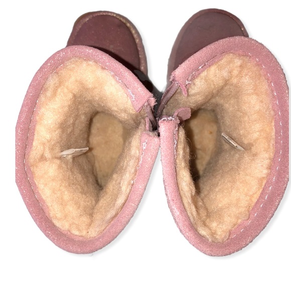 BEARPAW Pink Glitter Elle Toddler Boots 8 - Picture 5 of 7